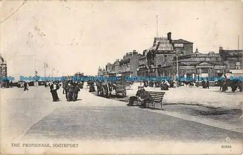 R056776 Die Promenade. Southport. Valentinstag. 1907