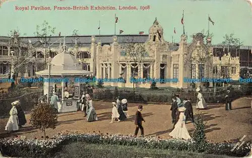 R055785 Royal Pavilion. Franco British Exhibition. London. 1908. Valentine