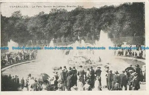 R056358 Versailles. Le Parc. Bassin de Latone. Grandes Eaux. A. Cosse