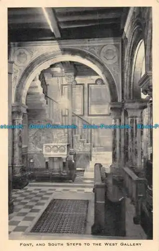 R056381 Schriftart und Südstufen zur Westgalerie. Tuck