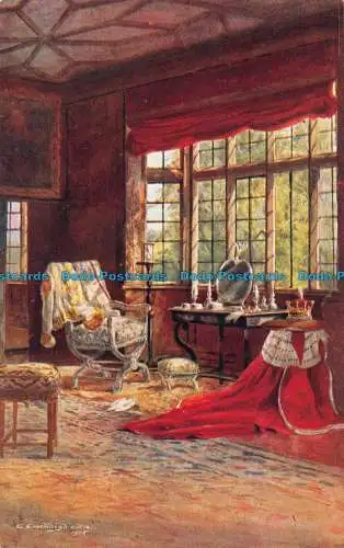 R056423 Spangled Bedroom. Fenster. Knole. Lachs. Nr 521