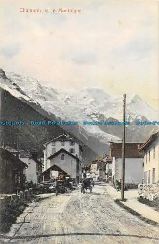 R057096 Chamonix et le Montblanc. B. Hopkins