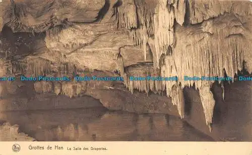 R057130 Grottes de Han. La Salle des Draperies. Nels. B. Hopkins
