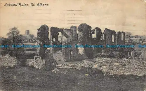 R057946 Sopwell Ruinen. St. Albans. Valentinstag. 1914