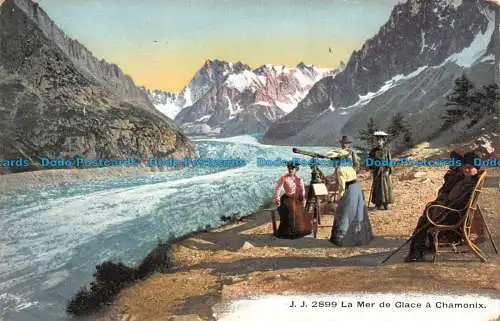 R057277 La Mer de Glace a Chamonix. Jullien Freres. Nr 2899. B. Hopkins