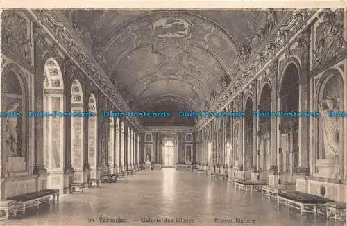 R057279 Versailles. Galerie des Glaces. Spiegelgalerie. F. David. B. Hopkins