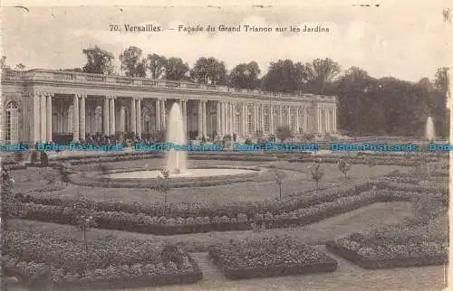 R057281 Versailles. Facade du Grand Trianon sur les Jardins. F. David. Nr 70. B.