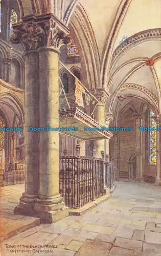 R058011 Grab des Schwarzen Prinzen. Kathedrale von Canterbury. Lachs. A.R. Quinton