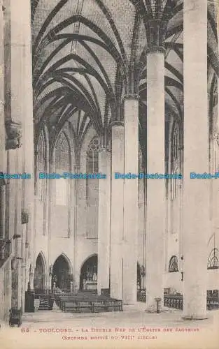 R057431 Toulouse. La Double Nef de l Eglise des Jacobins. Nr 64
