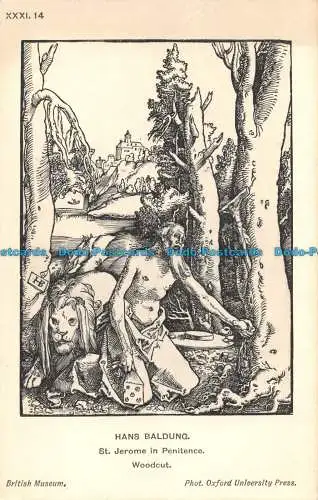 R057524 Hans Baldung. Hieronymus in Buße. Holzschnitt