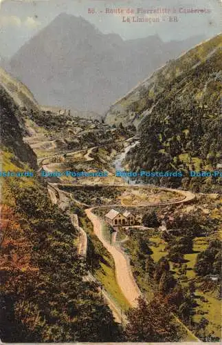 R058569 Route de Pierrefitte a Cauterets Le Limacon. BR. Block Freres. 1928