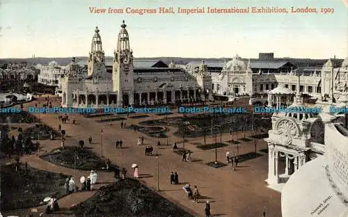 R057679 Blick von der Kongresshalle. Imperial International Exhibition. London. 1909