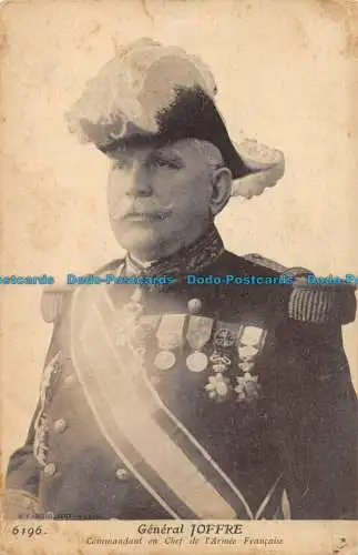 R058583 General Joffre. Commandant en Chef de lArmee Francaise. S. Farges. Lyon
