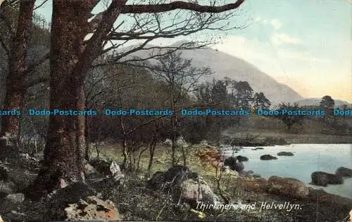 R058415 Thirlmere und Helvellyn. B.B. London Serie Nr. A32