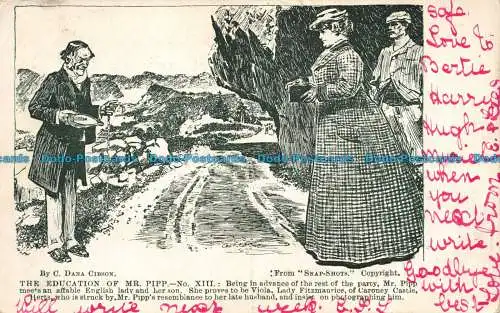 R059422 C. Dana Cibson. Schnappschüsse. Die Erziehung des Herrn Pipp. Nr. XIIL