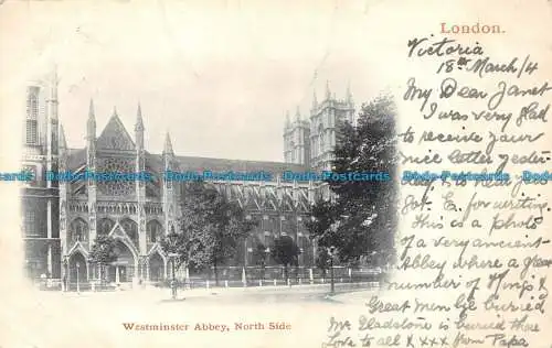 R059480 Westminster Abbey. Nordseite. London. 1904