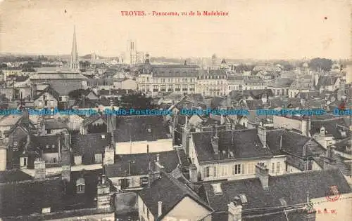 R058839 Troyes. Panorama. Vu de la Madeleine. 1905