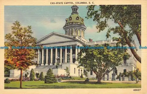 R058994 State Capitol. Columbia. S. C. Asheville Postkarte