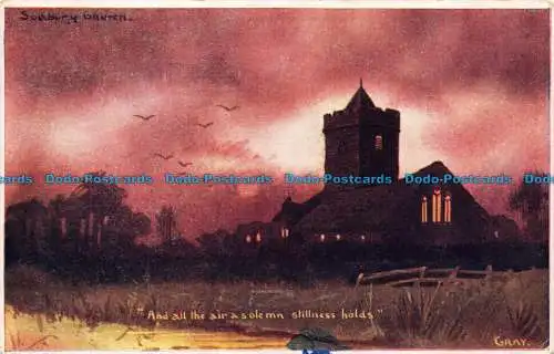 R059184 Und die ganze Luft hält so fremde Stille. Grau. Oilograph Serie Nr. 4289