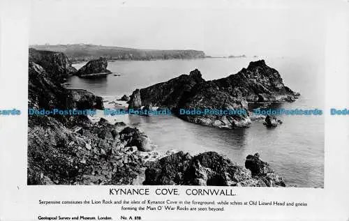 R059233 Kynance Cove. Cornwall. Geologische Untersuchung und Museum. London. Nr. A. 570