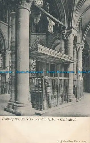 R066810 Grab des Schwarzen Prinzen. Kathedrale von Canterbury. H. J. Goulden. 1904