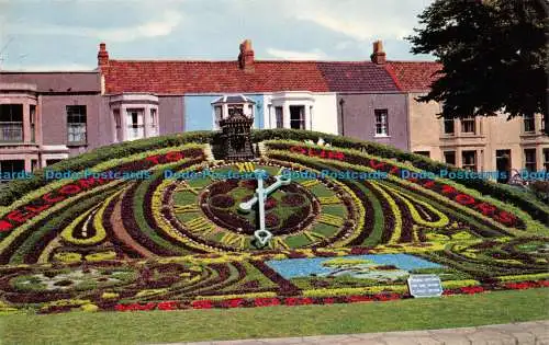 R066977 Die Blumenuhr. Weston Super Mare. 1966