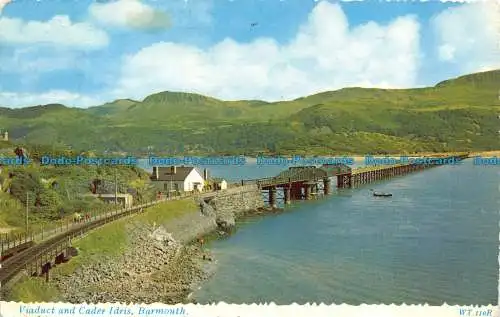 R066996 Viadukt und Cader Idris. Barmouth. Valentinstag. Valchrome. 1965