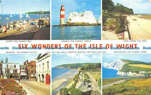 R067582 Sechs Wunder der Isle of Wight. Mehrfachansicht. Nahe. Jarrold