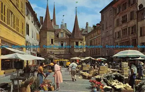 R067164 Neuenburg. Place des Halles. Fotoglob. 1970