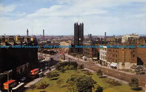 R067725 Deansgate und die Kathedrale. Manchester. 1965