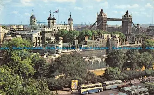 R067944 Tower und Tower Bridge. London. A.V. Fry