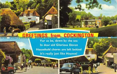 R068729 Grüße aus Cockington. Mehrfachansicht. Dennis