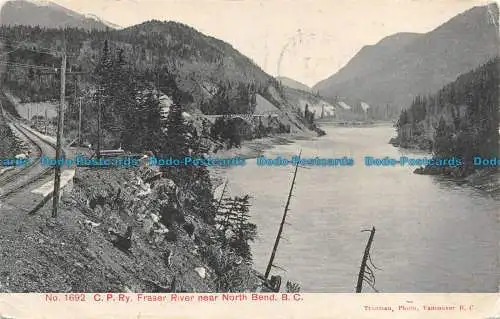 R068781 C. P. Ry. Fraser River in der Nähe von North Bend. B. C. T1907rueman