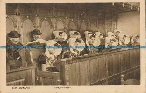 R068803 Kerkinterieur. Zuid Beveland. F. B. den Boer. 1923