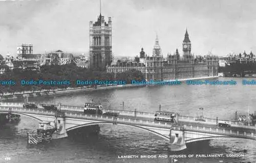 R068892 Lambeth Bridge und Houses of Parliament. London. 1960