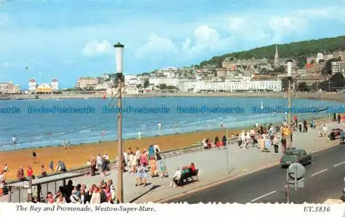 R069381 The Bay and Promenade. Weston Super Mare. Bamforth. 1975