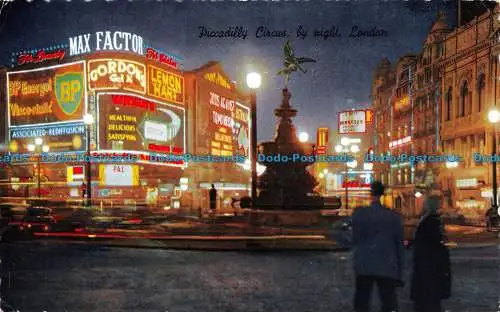 R069159 Piccadilly Circus bei Nacht. London. 1965