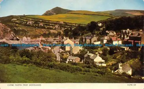 R070387 Combe Martin aus Woodlands. Jarrold. RP. 1953