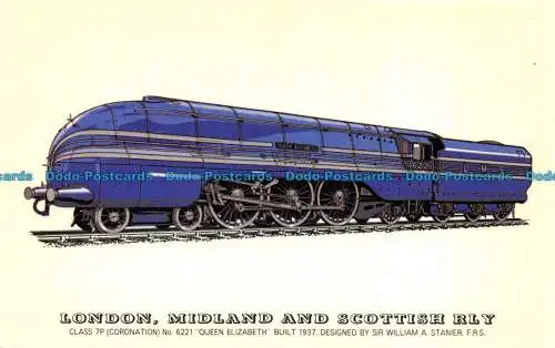 R070501 London. Midland und Scottish Rly. Class 7P No 6221 Queen Elizabeth