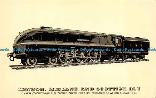 R070526 London. Midland und Scottish Rly. Class 7P No 6221 Queen Elizabeth