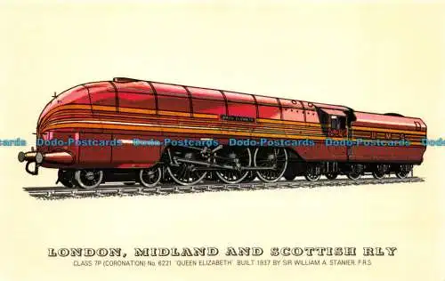 R070528 London. Midland und Scottish Rly. Class 7P No 6221 Queen Elizabeth