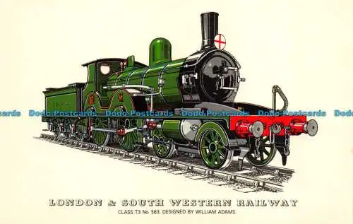 R070567 London and South Western Railway. Class T3 No 563 Designed by William Ad