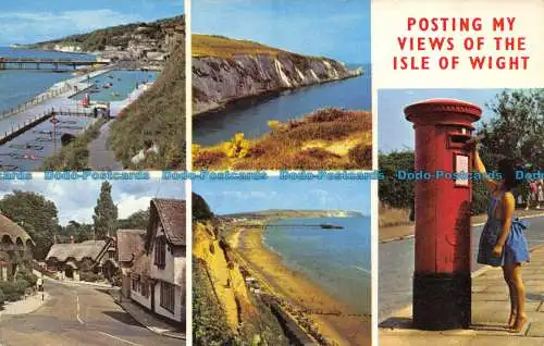 R069714 Veröffentlichung meiner Ansichten über die Isle of Wight. Mehrfachansicht. Nahe. Jarrold. 1968