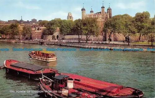 R069723 Der Tower of London von der Themse. Lachs