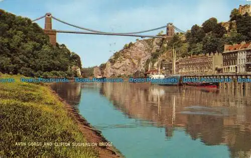 R070622 Avon Gorge und Clifton Hängebrücke. Lachs. 1967