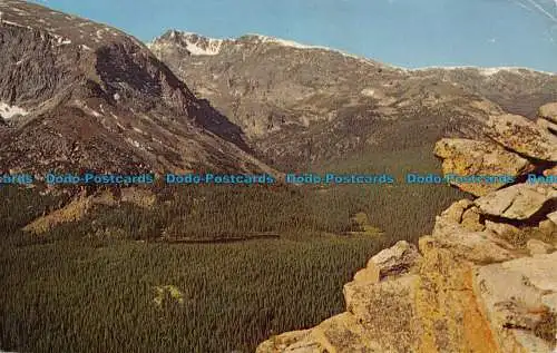 R069888 Forest Canyon vom Forest Canyon Overlook auf Trail Ridge Road Inn. Farbe