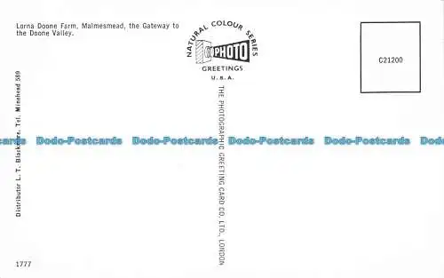R070867 Lorna Doone Farm. Malmesmead das Tor zum Doone Valley. L. T. Blac