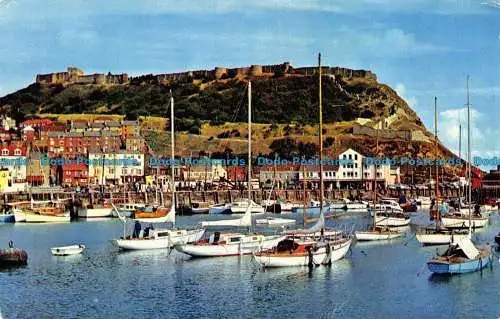 R071534 Yacht Ankerplatz und Castle Hill. Scarborough. Webster. 1960