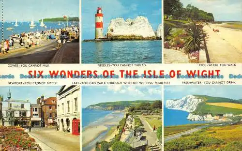 R071948 Sechs Wunder der Isle of Wight. Mehrfachansicht. Nahe. Jarrold