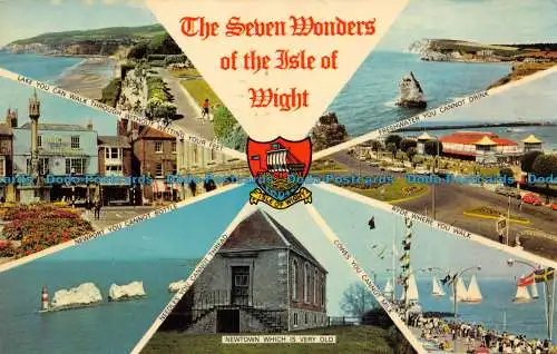 R071951 Die sieben Wunder der Isle of Wight. Mehrfachansicht. Nahe. Jarrold. 1977